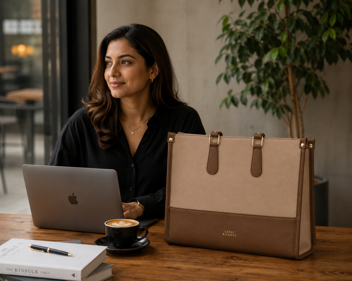 Sandstone Story Laptop Tote