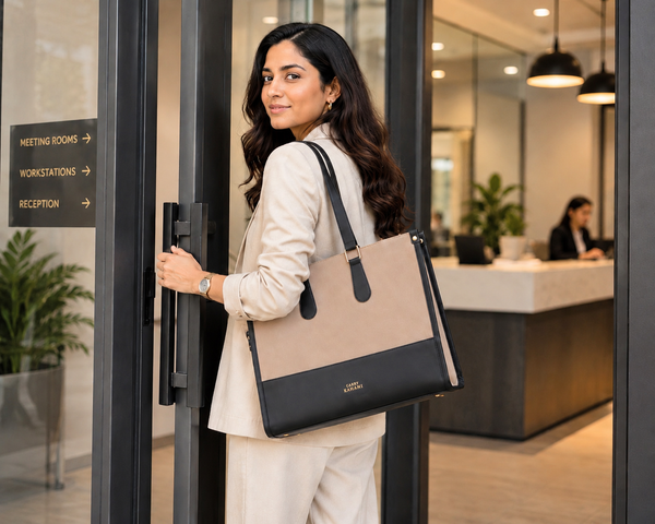 Midnight Story Laptop Tote