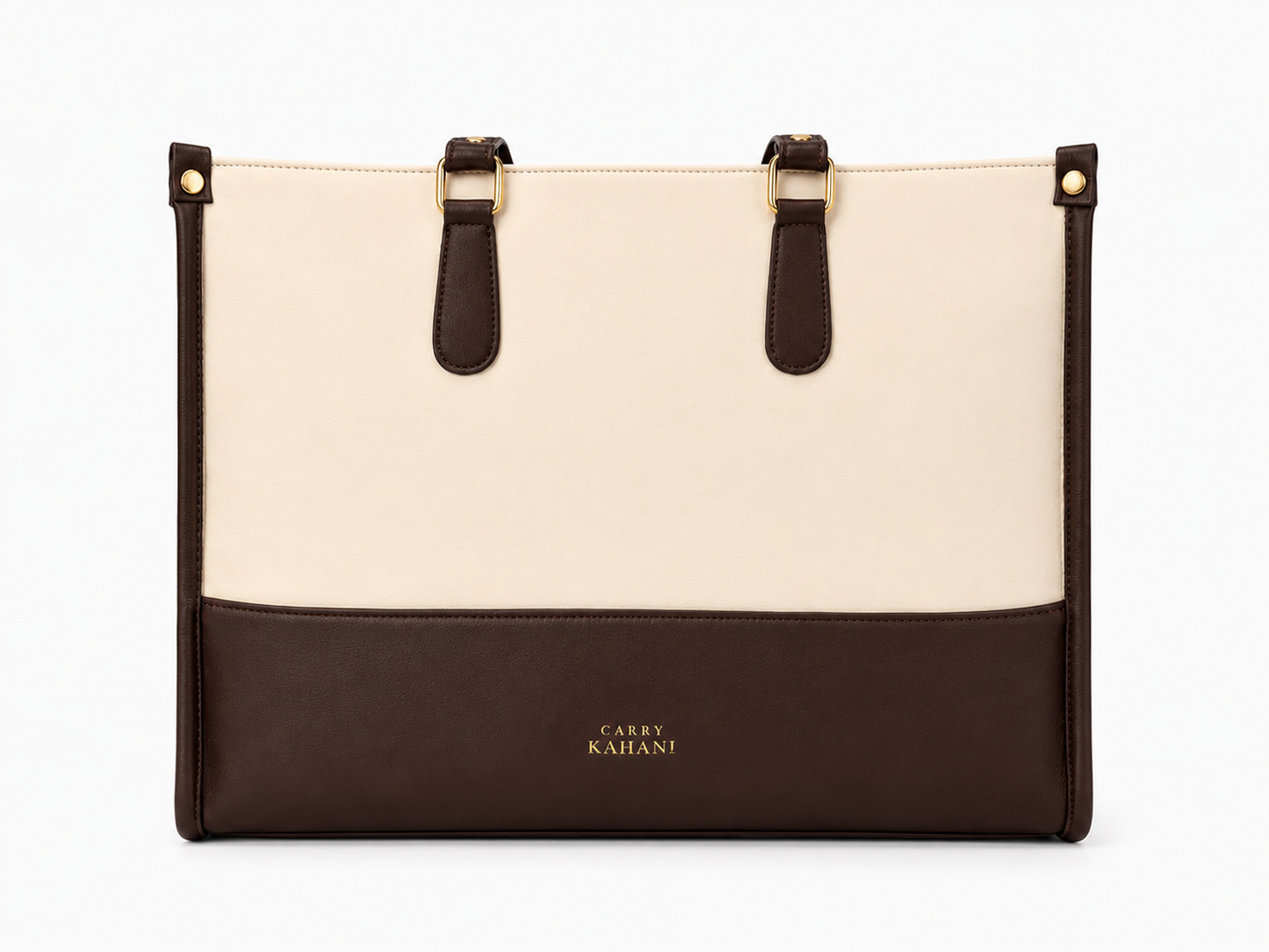 Mocha Story Laptop Tote